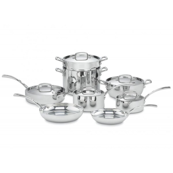 French Classic Tri-Ply 13-Piece Cookware Set