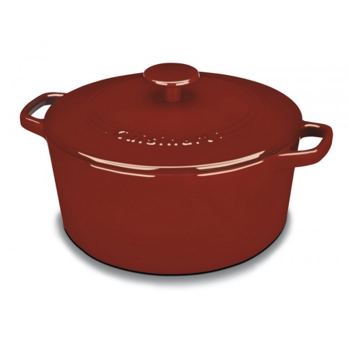 5 Qt. Round Covered Casserole-Cardinal Red