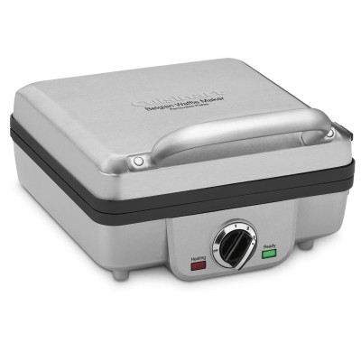 4-Slice Belgian Waffle Maker with Pancake Plates